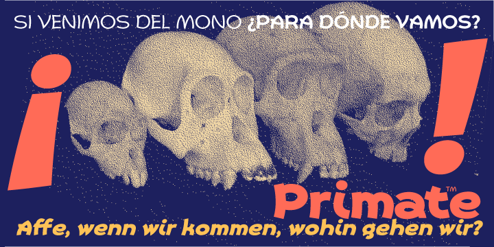 Example font Primate #22